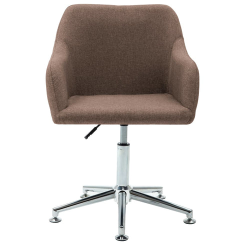 Swen Studio -  Swivel Dining Chairs 6 pcs Brown Fabric (UK/IE/FI/NO only) (6x331501)